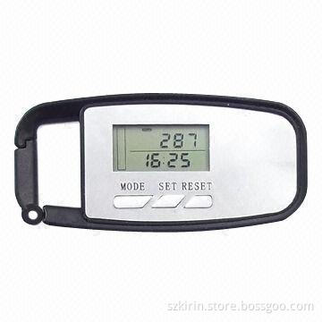 Pedometer, Works Accurately at Any Direction Record Step 0 to 999,999 and 0 to 9999.99 Distance